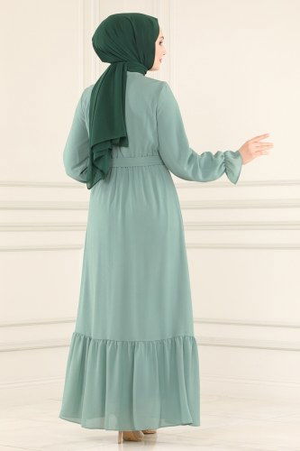 moda selvim Dress 4321MAK757 Mint - Thumbnail