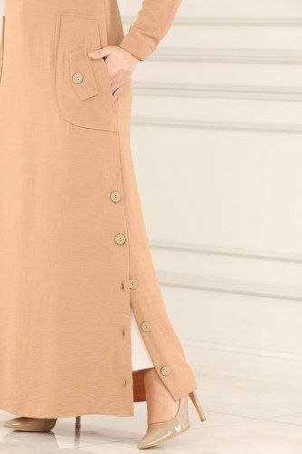 moda selvim 4346BSK463 فيزيون فستان - Thumbnail