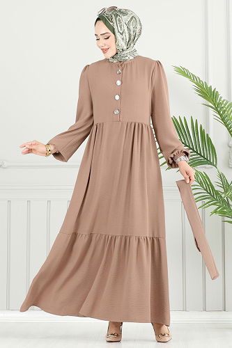 moda selvim Dress 435DVL817 Vision - Thumbnail