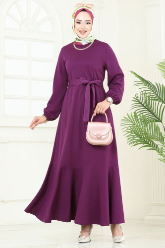 D.V.L. - Dress 444DVL817 Damson