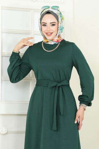 moda selvim الفستان زيتي 444DVL817 - Thumbnail