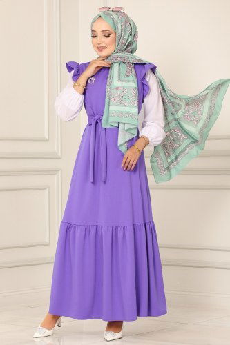 A.L.G. - 4476ALG474 ارجواني فاتح فستان