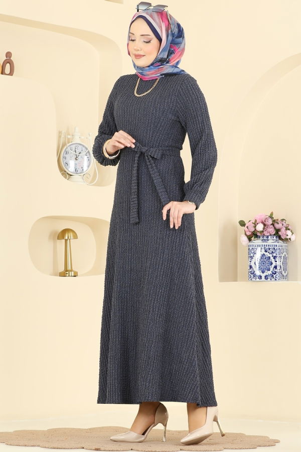 Modaselvim Dress Dress 4575ERK1158 Navy Blue