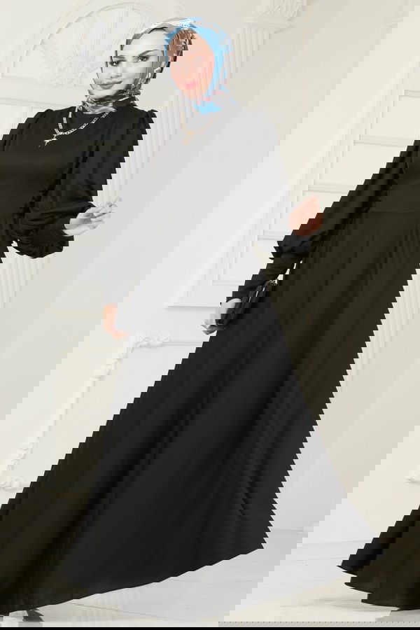 Modaselvim الفساتين الفستان أسود 4608ALG474