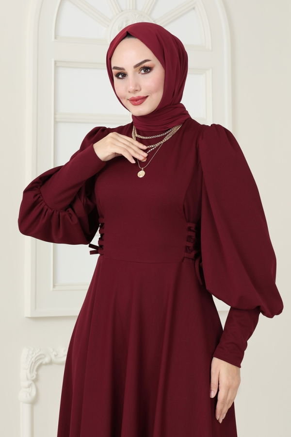 Dress 4608ALG474 Burgundy - 3