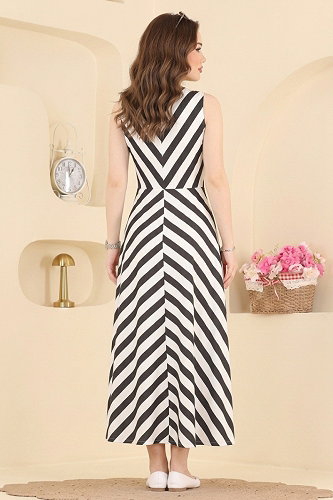 moda selvim Dress 4668JNT1202 Black - Thumbnail