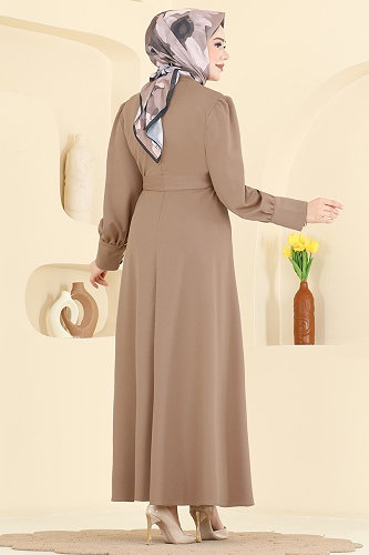 moda selvim Dress 4691ALG474 Vision - Thumbnail