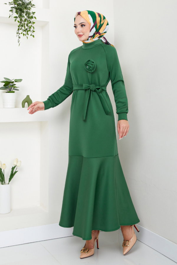 Modaselvim A FEAST OF DEALS Dress 4706ZNK903-M Emerald