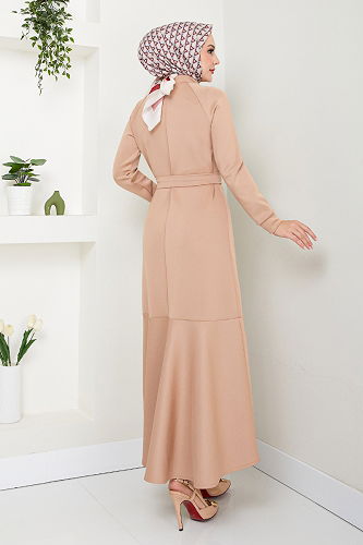 moda selvim الفستان لاتيه 4706ZNK903-M - Thumbnail