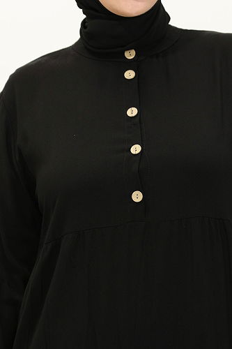 moda selvim Dress 5001ERK1158 Black - Thumbnail