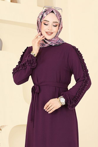 moda selvim الفستان توتي 5001MDA386 - Thumbnail