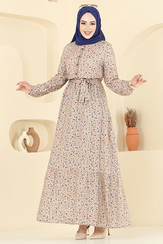 moda selvim Dress 5002ERK1158 Vision - Thumbnail