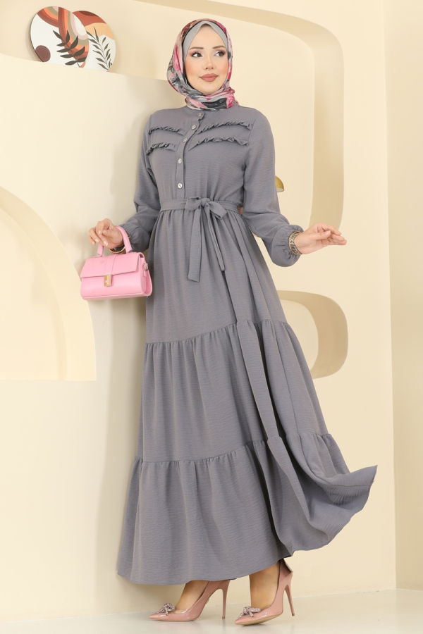Modaselvim Dress Dress 5003BM387 Anthracite