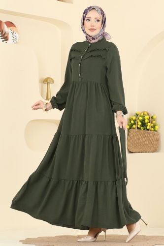 B.M.R. - Dress 5003BM387 Dark Khaki