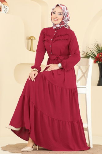 B.M.R. - Dress 5003BM387 Dark Red