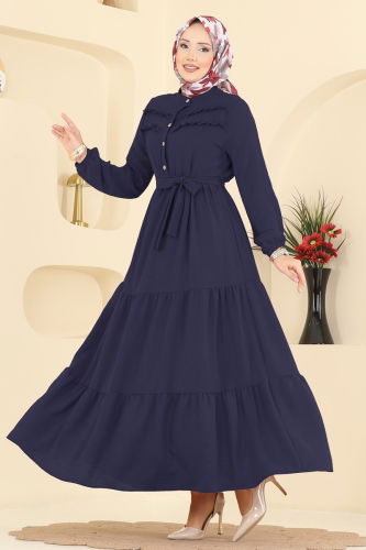 B.M.R. - Dress 5003BM387 Navy Blue