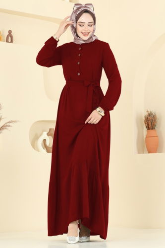 E.R.K. - Dress 5003ERK1158 Burgundy