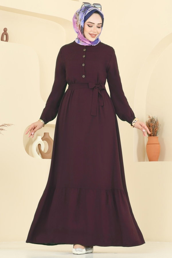 Modaselvim Dress Dress 5003ERK1158 Damson