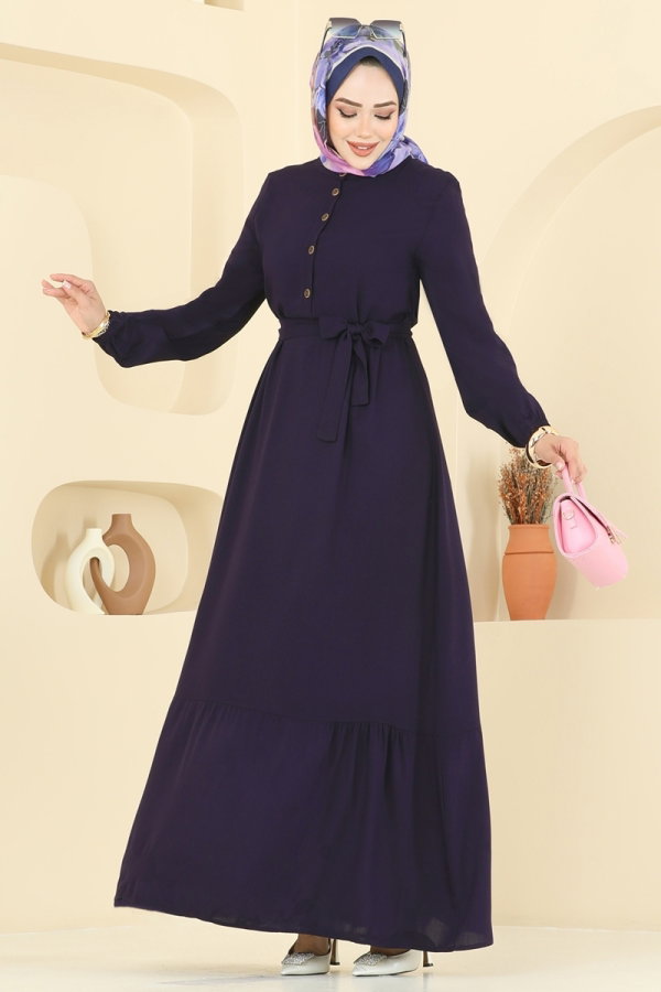 Modaselvim Dress Dress 5003ERK1158 Navy Blue