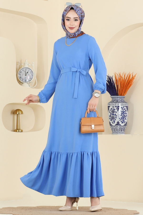 Modaselvim خصم 20% + 70% الفستان أزرق فاتح 5003MDA386