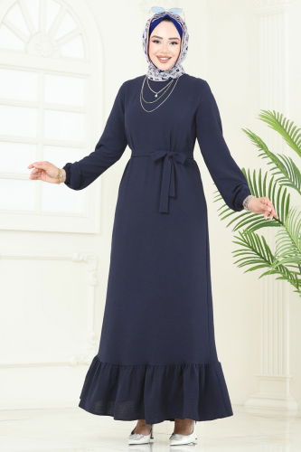M.O.R. - Dress 5003MDA386 Light Navy Blue