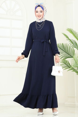 M.O.R. - Dress 5003MDA386 Navy Blue