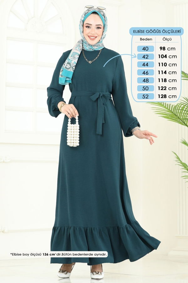 Modaselvim Dress Dress 5003MDA386 Petroleum