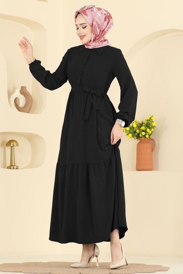 Modaselvim Dress Dress 5004BM387 Black