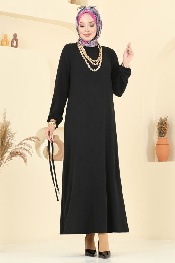 Modaselvim NET 20%+20% DISCOUNT IN THE CARD Dress 5004MDA386 Black