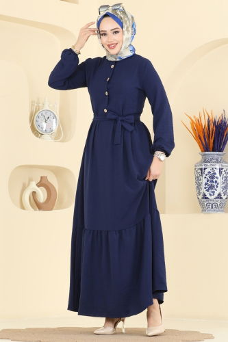 B.M.R. - Dress 5005BM387 Navy Blue
