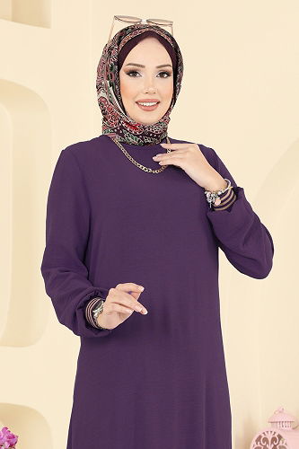 moda selvim الفستان توتي 5006MDA386 - Thumbnail