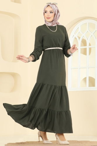 M.O.R. - Dress 5006MDA386 Light Khaki