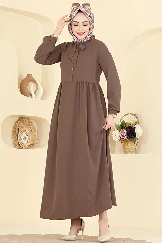 moda selvim Dress 5009BM387 Dark Vision - Thumbnail