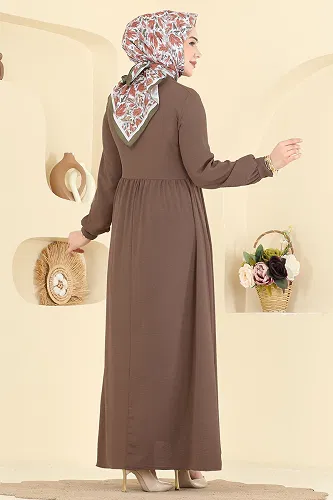 moda selvim Dress 5009BM387 Dark Vision - Thumbnail