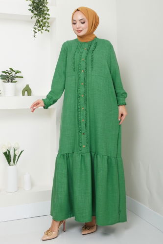 H.B.S. - Dress 5009HBS856 Green