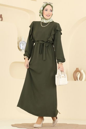 M.O.R. - Dress 5009MDA386 Dark Khaki