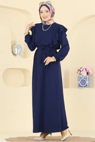M.O.R. - Dress 5009MDA386 Navy Blue