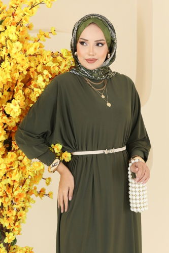 E.R.K. - Dress 5011ERK1158 Khaki