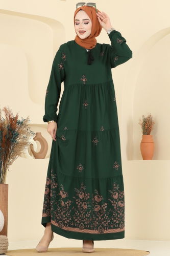 E.R.K. - Dress 5012ERK1158 Emerald