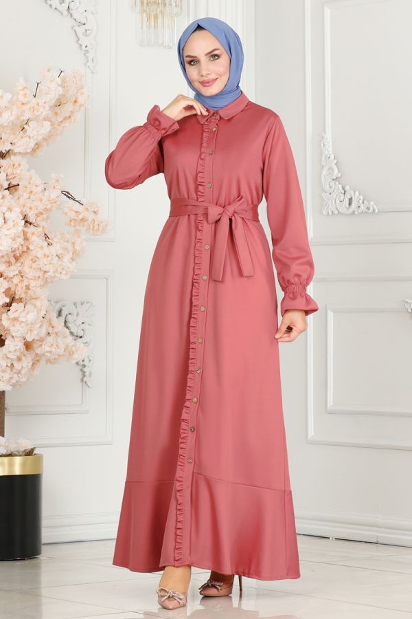 Modaselvim BIG SEASON DISCOUNT Dress 5012HBS856 Rose Dried