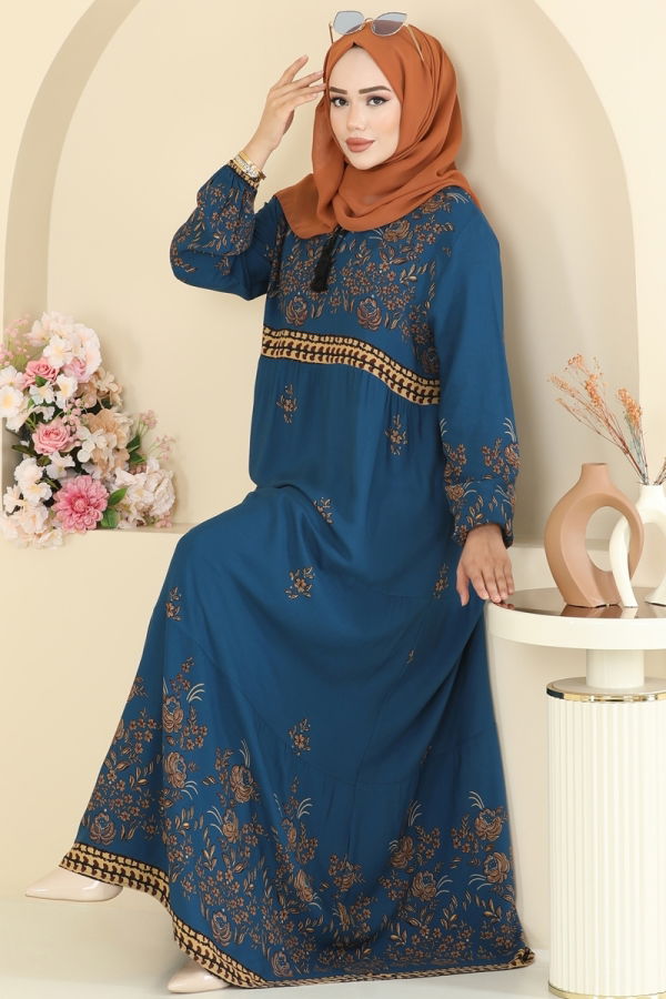 Modaselvim الفساتين الفستان بترولي 5013ERK1158