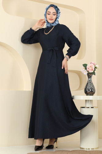 E.R.K. - Dress 5015ERK1158 Dark Navy Blue