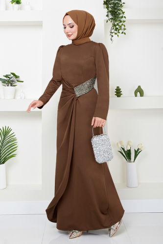 MRV S.L. - DRESS 5026SL890-M Coffee