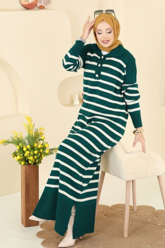 O.Z.N. - Dress 502OZN1046 Petroleum