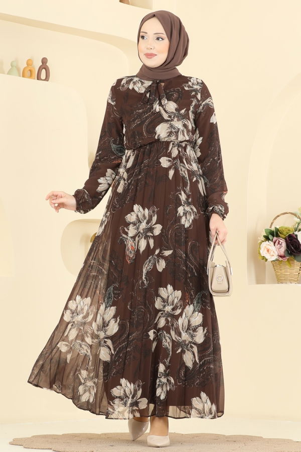 Modaselvim Dress Dress 5035ANT466 Brown