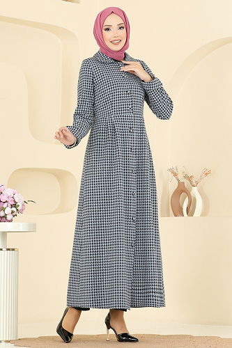 moda selvim Dress 5081ERK1158 Baby Blue - Thumbnail