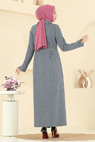 moda selvim Dress 5081ERK1158 Baby Blue - Thumbnail