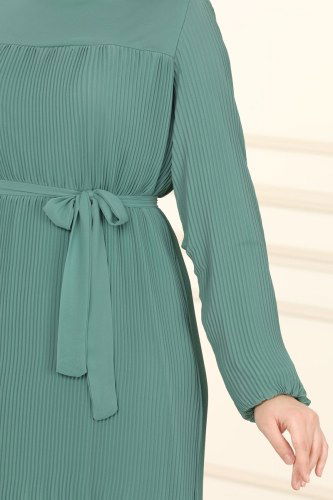 moda selvim Dress 5092AL357 Mint - Thumbnail