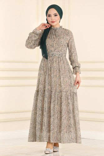 moda selvim 5153AL357 فيزيون فستان - Thumbnail