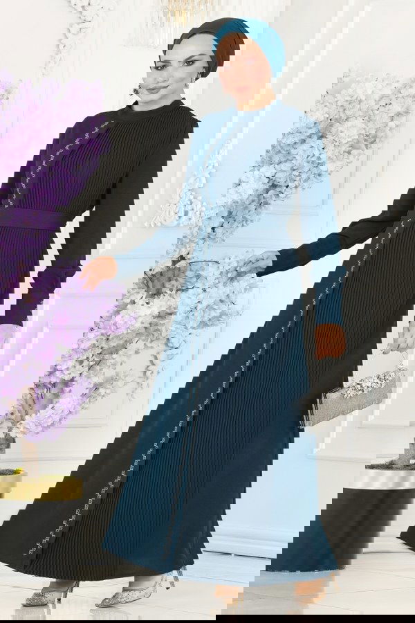 Modaselvim NET 20%+20% DISCOUNT IN THE CARD Dress 5187AL357 Petroleum